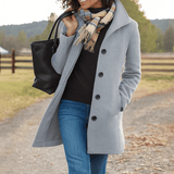 EVE™ | Elegant Buttoned Coat – Timeless Elegance