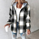 Sabrina™ | Plaid Hooded Overshirt