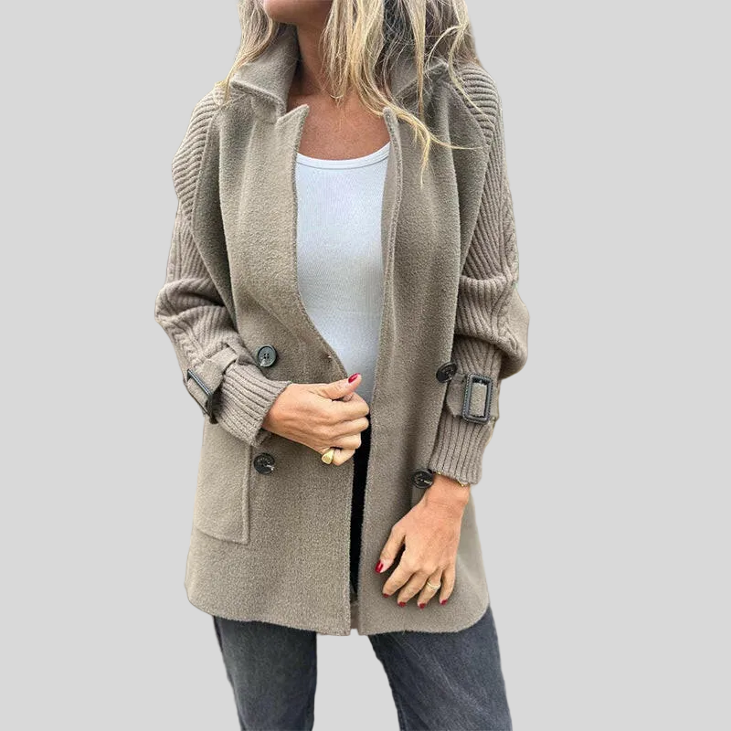 ISOLA™ | Mid-Length Double-Breasted Coat